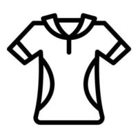 vecteur de contour d'icône de chemise de polo de jockey. derby de chevaux de course