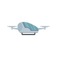 icône de taxi drone innovant plat vecteur isolé