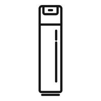 vecteur de contour d'icône de déodorant de toilette. pulvérisation d'air