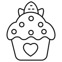 cupcake qui peut facilement être modifié ou modifié vecteur