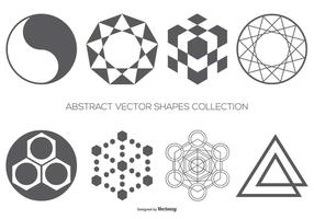 Collection abstraite de formes vectorielles vecteur