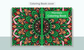 couverture de livre de coloriage pour adultes et prêt à imprimer vecteur