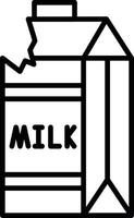 conception d'icône créative de carton de lait vecteur