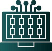 conception d'icône de vecteur de cybercriminalité