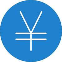 conception d'icône vectorielle signe yen vecteur