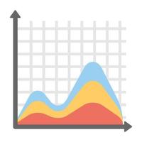 concepts de streamgraph à la mode vecteur