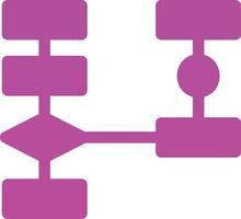 conception d'icône de vecteur d'organigramme