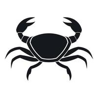 icône de crabe frais, style simple vecteur