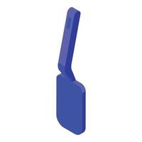 vecteur isométrique d'icône de spatule en silicone. outil de coutellerie