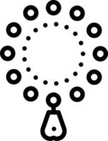 icône de ligne pour perles vecteur