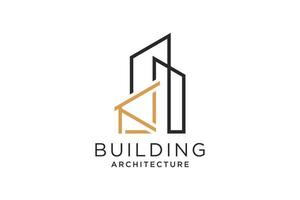 lettre k pour le logo de remodelage immobilier. construction architecture bâtiment élément de modèle de conception de logo. vecteur