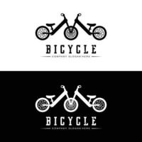 logo de vélo, vecteur de véhicule décontracté, design adapté aux magasins de vélos, aux branches sportives, aux vélos de montagne et aux vélos pour enfants