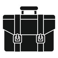 vecteur simple d'icône porte-documents de portefeuille. sac de travail
