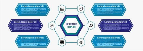 conception de modèle de bannière infographique entreprise vecteur