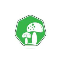 modèle de vecteur de logo de champignon sain. logo champignon.