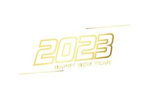 belle bannière de fond blanc bonne année 2023 vecteur