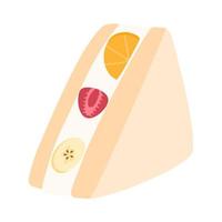 illustration de sandwichs aux fruits vecteur