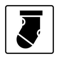 icône solide de chaussette. icônes de signe de médias sociaux. illustration vectorielle isolée pour la conception graphique et web. vecteur