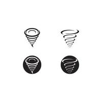 tornade logo modèle symbole illustration vectorielle vecteur