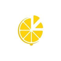 ensemble d'illustration d'icône de modèle de vecteur de logo de fruit de citron