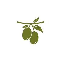 ensemble d'illustration vectorielle logo olive vecteur