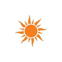 ensemble de modèle d'illustration d'icône de vecteur de logo de soleil