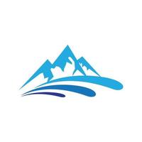 logo d & # 39; icône de montagne vecteur