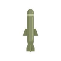 vecteur isolé plat d'icône de bataille de missile