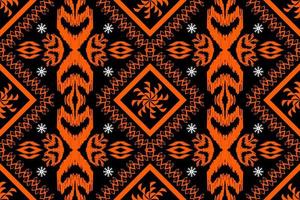 motif d'art traditionnel oriental ethnique géométrique.figure style de broderie tribale.design pour l'origine ethnique, papier peint, vêtements, emballage, tissu, élément, sarong, illustration vectorielle. vecteur