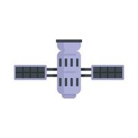 icône satellite science vecteur isolé plat