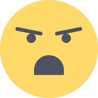 emojis émotion faible sentiment plat couleur icône vecteur icône modèle de bannière