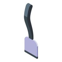 vecteur isométrique d'icône de spatule à main. cuillère à outils