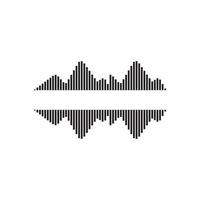 conception d'illustration vectorielle d'ondes sonores vecteur