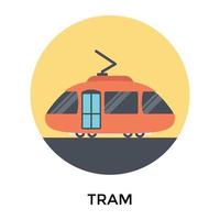 concepts de tramway à la mode vecteur