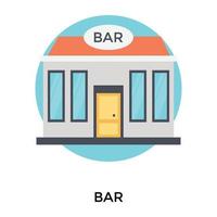 concepts de bar à la mode vecteur