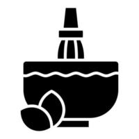 icône de glyphe de matcha vecteur