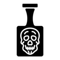 icône de glyphe de poison vecteur