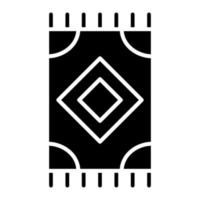 icône de glyphe de tapis vecteur