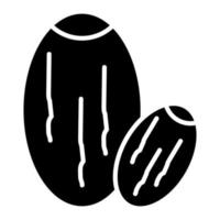 icône de glyphe de dates vecteur