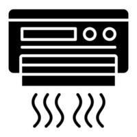 icône de glyphe de climatiseur vecteur