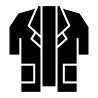 icône de glyphe de manteau de docteur vecteur