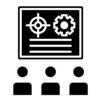 icône de glyphe d'orientation vecteur