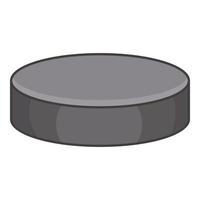 rondelle pour icône de hockey, style cartoon vecteur