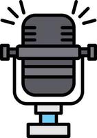 conception d'icône créative de microphone vecteur