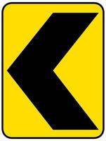 signe jaune de marqueur de courbe sur fond blanc vecteur