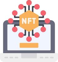 conception d'icône créative nft vecteur