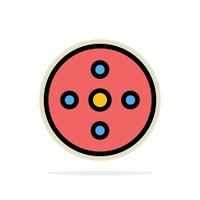 caméra bobine métrage bobine stockage abstrait cercle fond plat couleur icône vecteur