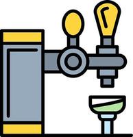 conception d'icône créative de robinet de bar vecteur