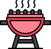 conception d'icône créative grill vecteur