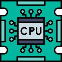 conception d'icône créative de processeur vecteur